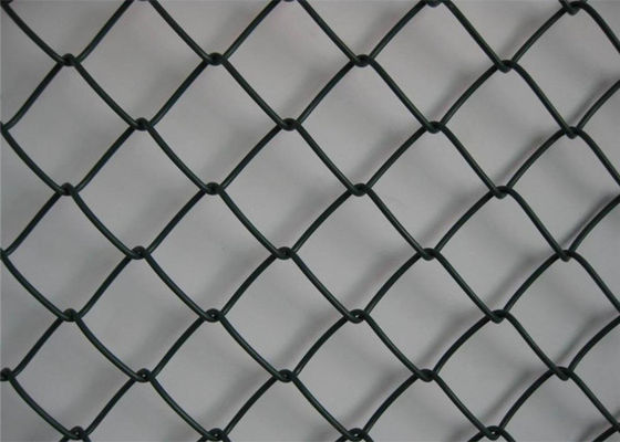 Schwarzes PVC beschichtete Diamond Chain Link Fence