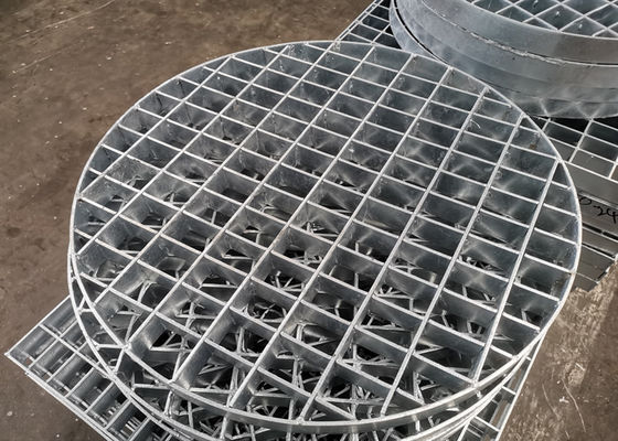 Runde Abdeckung die im Freien galvanisierte Druck der Entwässerungs-Gitter-S304 zugeschlossen