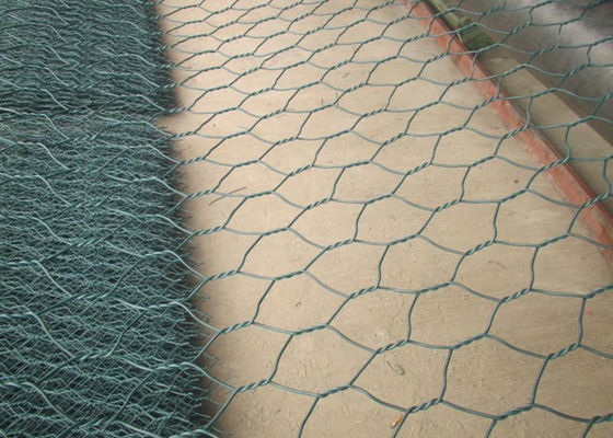 Fluss-Dia-Behandlung Gabions-Wand-Draht Mesh Zinc Aluminum Alloy 80mm*100mm