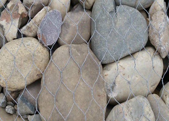 Heißes Bad galvanisiertes PVC beschichtete Gabions-Draht Mesh For Rock Walls