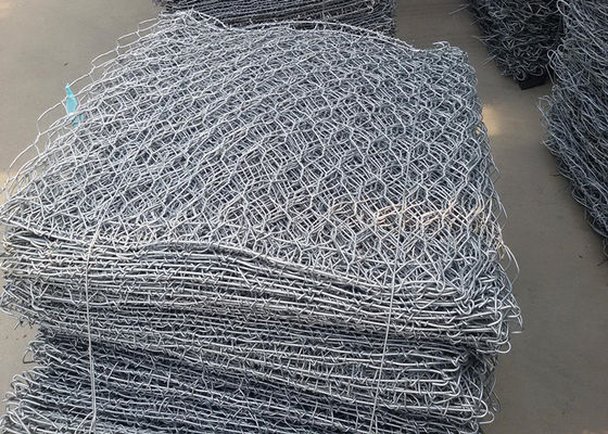 Fluss-Dia-Behandlung Gabions-Wand-Draht Mesh Zinc Aluminum Alloy 80mm*100mm