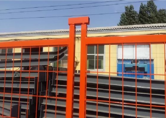 3.5mm Draht Dia Moveable Fence Panels Heat behandelte das vorübergehende Metallfechten