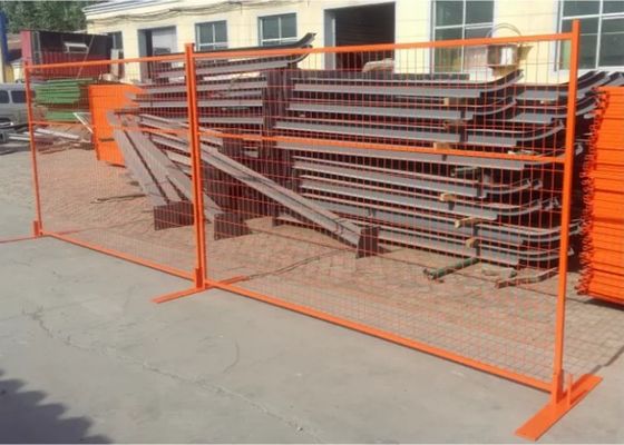 Galvanisiertes Pulver beschichtete vorübergehende kundengebundene Farbe Zaun-Panels 300mm