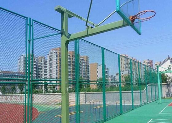 4.0mm Höhen-Diamond Chain Link Fence For-Landstraßen-Fechten heißen Bad-6FT