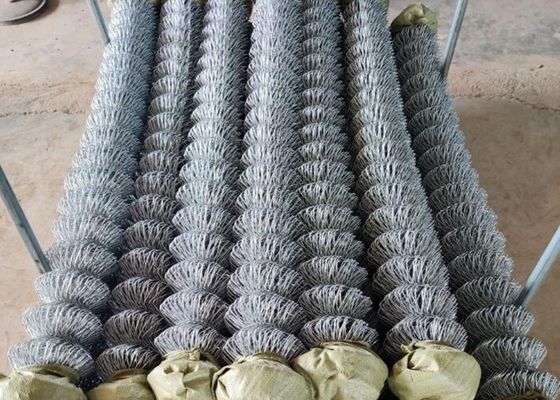 3.0mm PVC beschichtete galvanisierten Kettenglied-Zaun-With Knuckle Twist-Rand